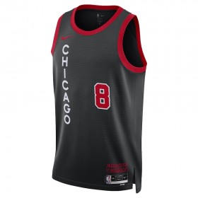 NBA Mænd Trøje Chicago Bulls Zach LaVine 2023-24 Nike City Edition Sort Swingman